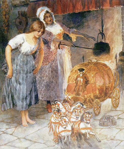 Cinderellas Kürbiskutsche, Illustration William Henry Margetson