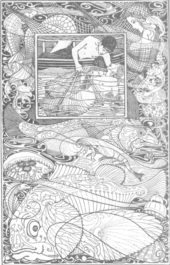 Der Fischer und seine Seele, Märchen von Oscar Wilde, Illustration Heinrich Vogeler