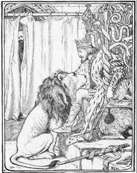 Illustration von Henry J. Ford zu dem Märchen Die zwölf Jäger von den Brüdern Grimm