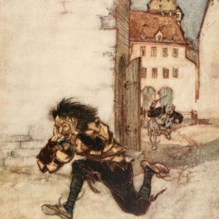 Die kluge Gretel, Illustration Arthur Rackham